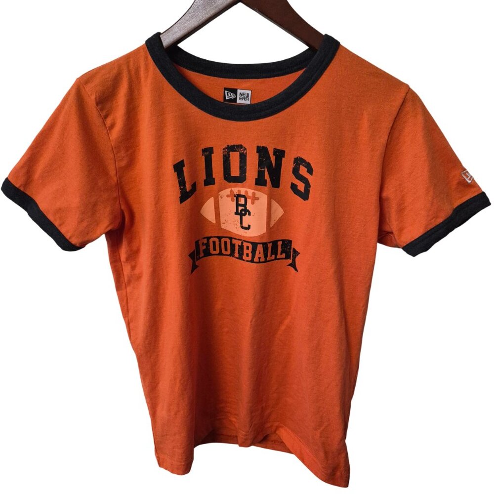 BC Lions Womens XL 14/16 Orange Graphic Tee New Era